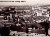 Dolac 1930. godine u izgranji, pogled s Katedrale